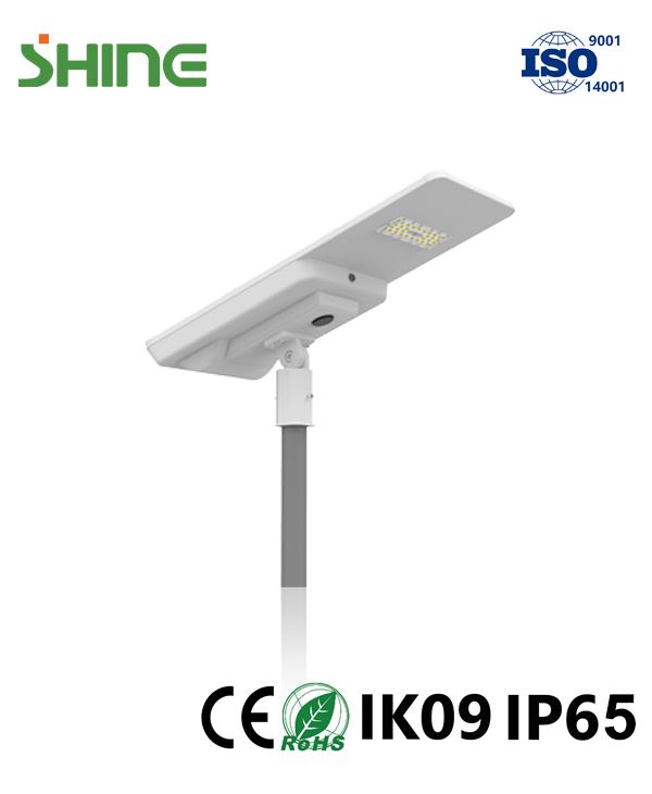 Golau stryd LED Solar AIO